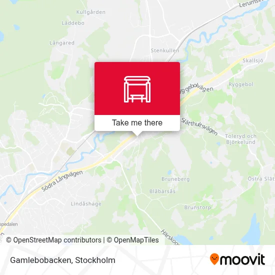 Gamlebobacken map