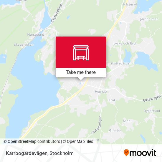 Kärrbogärdevägen map