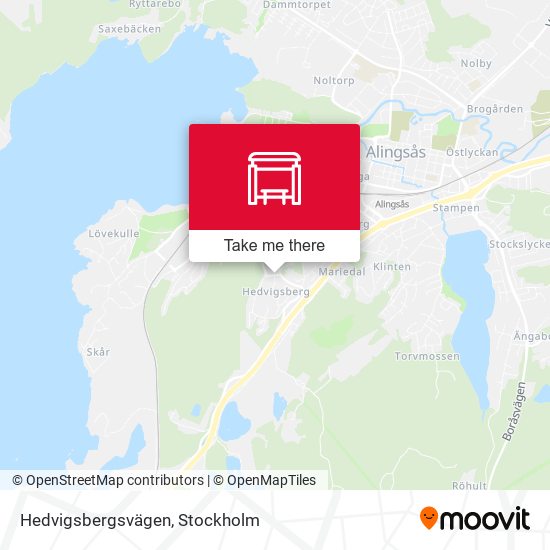 Hedvigsbergsvägen map
