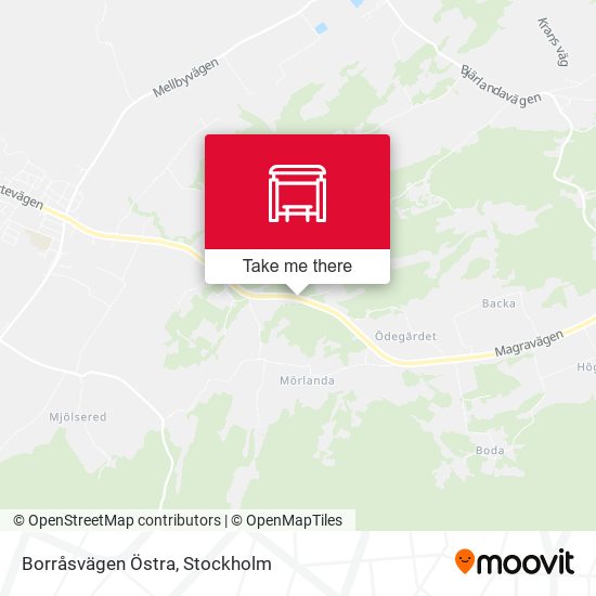 Borråsvägen Östra map