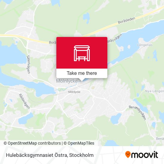Hulebäcksgymnasiet Östra map