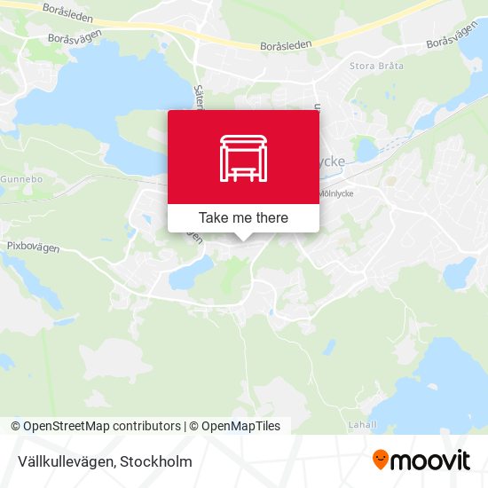 Vällkullevägen map