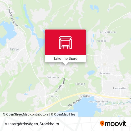 Västergårdsvägen map