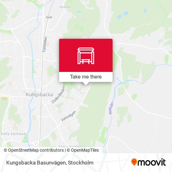 Kungsbacka Basunvägen map
