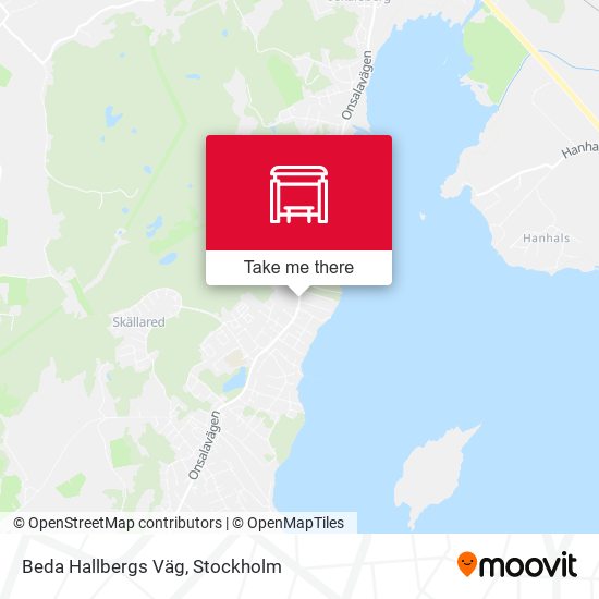 Beda Hallbergs Väg map