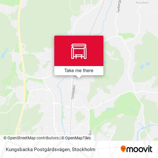 Kungsbacka Postgårdsvägen map