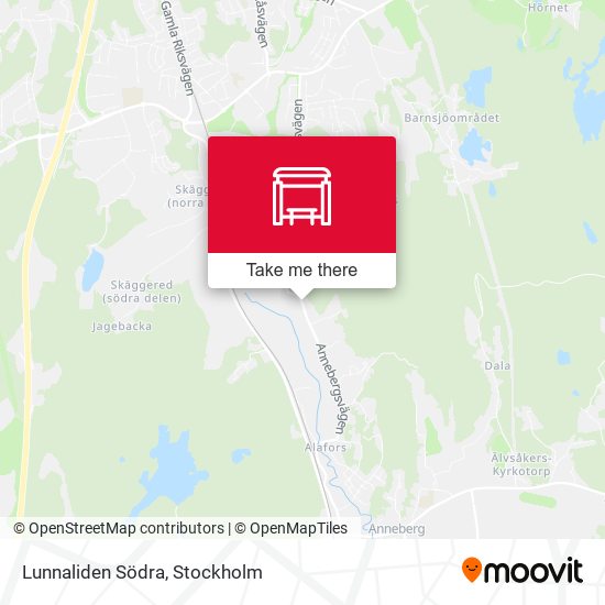 Lunnaliden Södra map