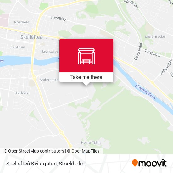 Skellefteå Kvistgatan map
