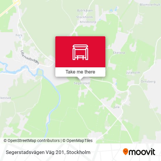 Segerstadsvägen Väg 201 map