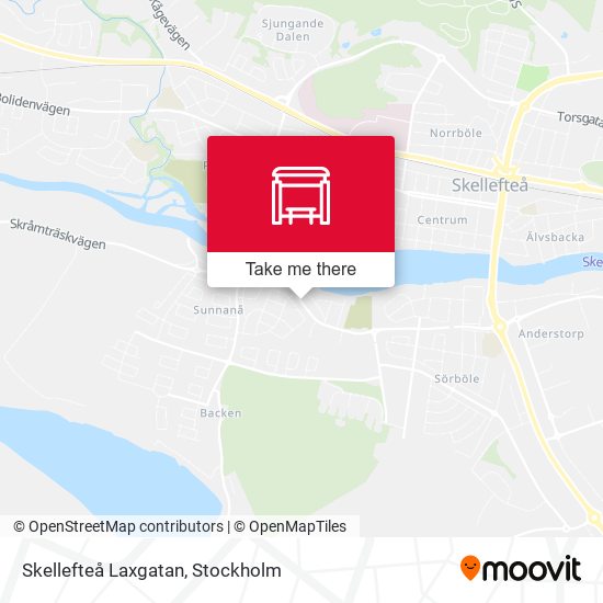 Skellefteå Laxgatan map