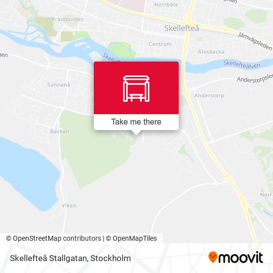 Skellefteå Stallgatan map
