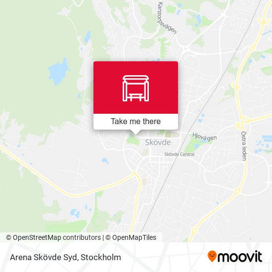 Arena Skövde Syd map