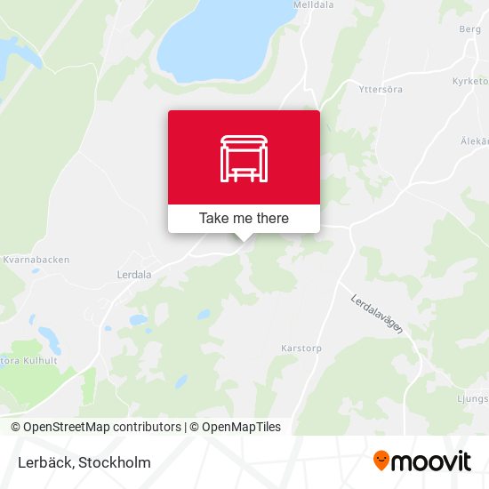 Lerbäck map