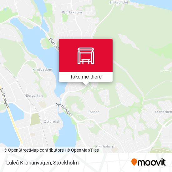 Luleå Kronanvägen map
