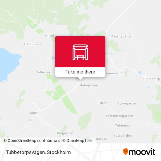 Tubbetorpsvägen map