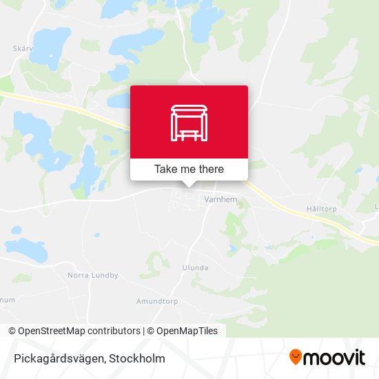 Pickagårdsvägen map