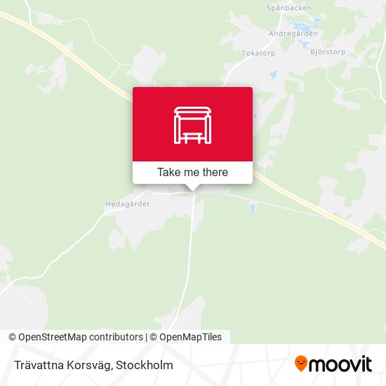 Trävattna Korsväg map