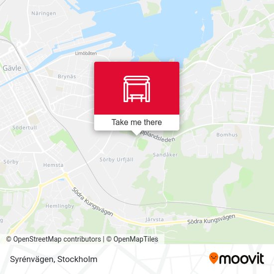 Syrénvägen map
