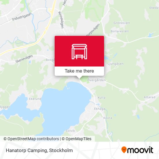 Hanatorp Camping map