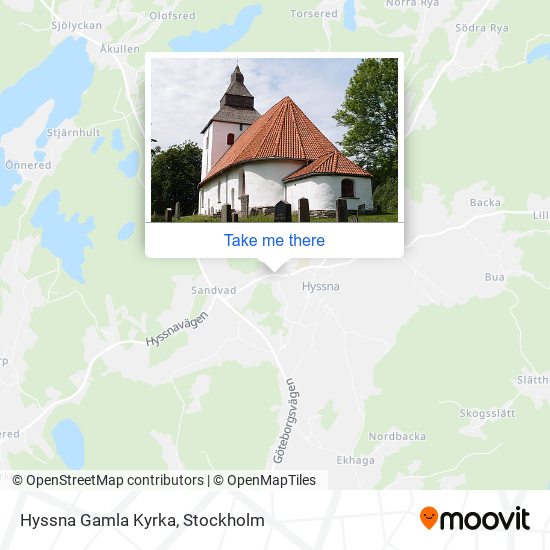 Hyssna Gamla Kyrka map