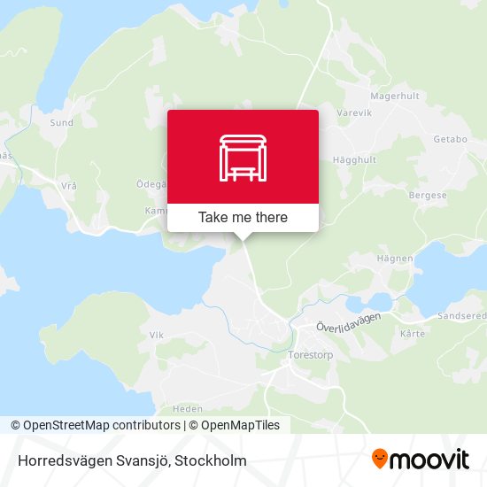 Horredsvägen Svansjö map