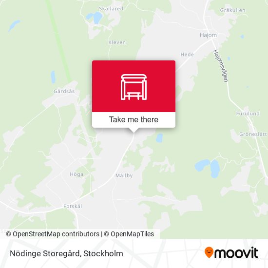 Nödinge Storegård map