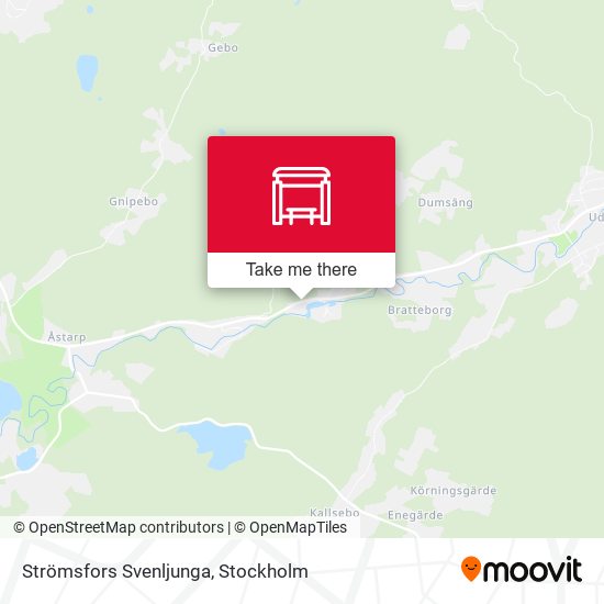 Strömsfors Svenljunga map