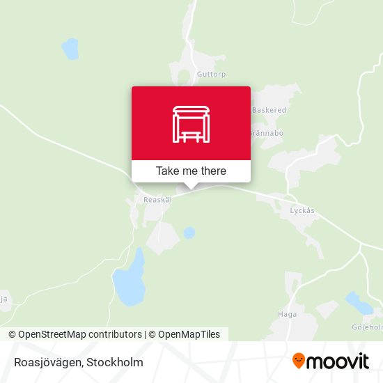 Roasjövägen map