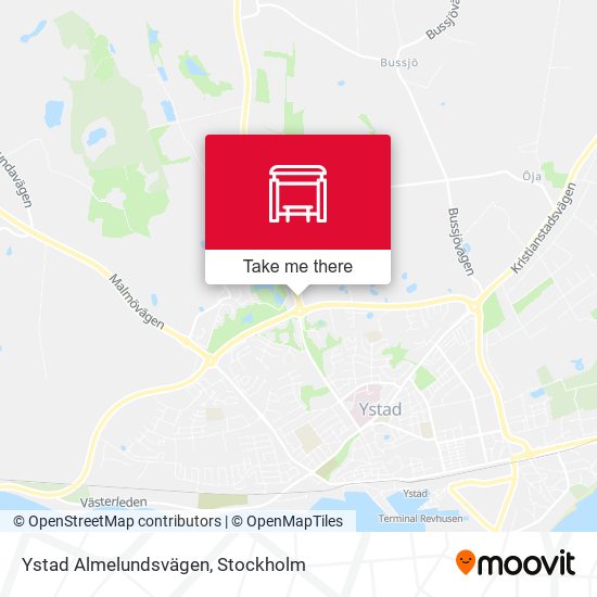 Ystad Almelundsvägen map