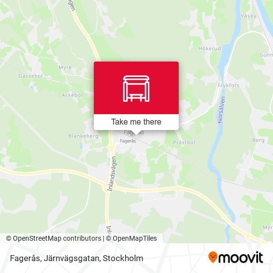 Fagerås, Järnvägsgatan map