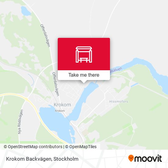 Krokom Backvägen map