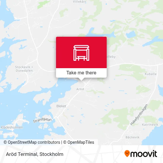 Aröd Terminal map