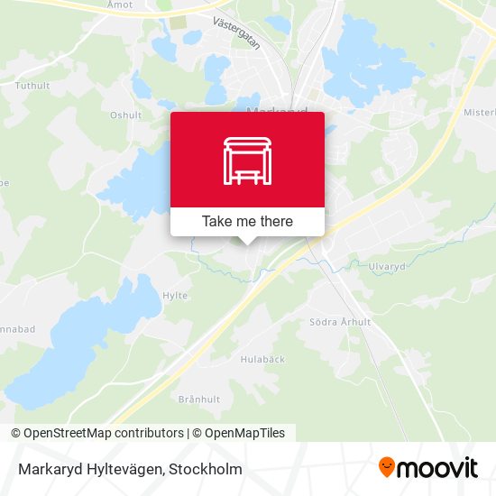 Markaryd Hyltevägen map