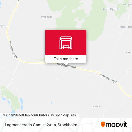 Lagmansereds Gamla Kyrka map