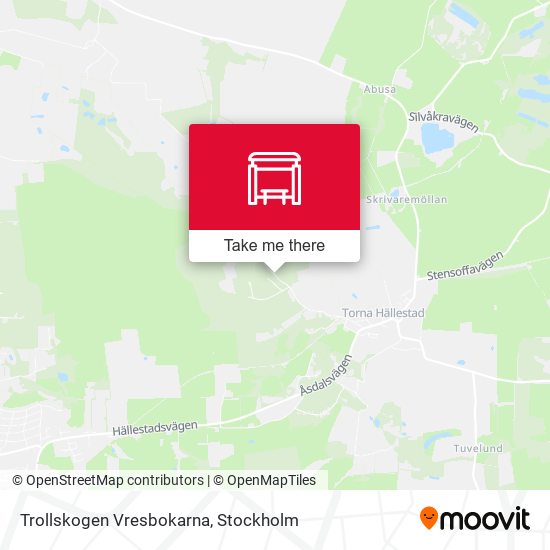 Trollskogen Vresbokarna map
