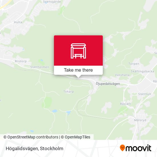 Högalidsvägen map