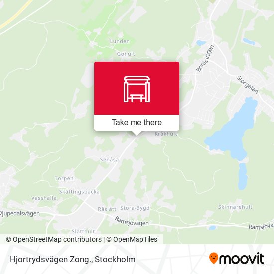 Hjortrydsvägen Zong. map