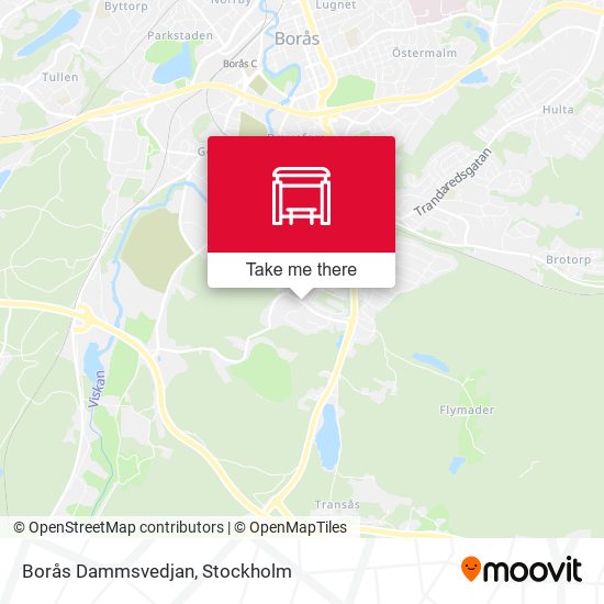 Borås Dammsvedjan map