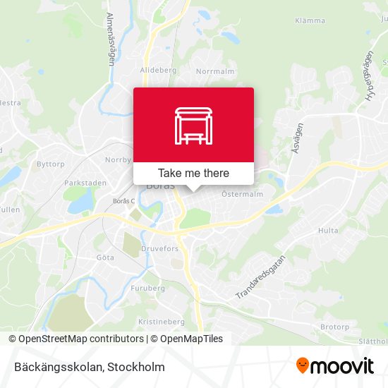 Bäckängsskolan map