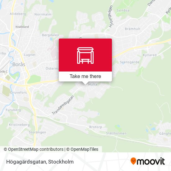 Högagärdsgatan map