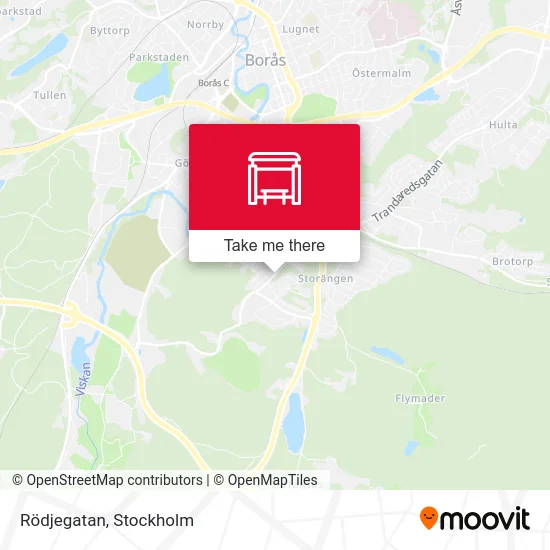 Rödjegatan map