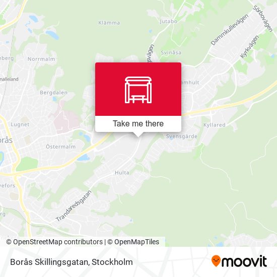 Borås Skillingsgatan map