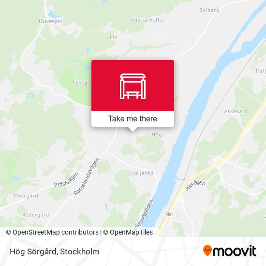 Hög Sörgård map