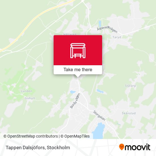 Tappen Dalsjöfors map