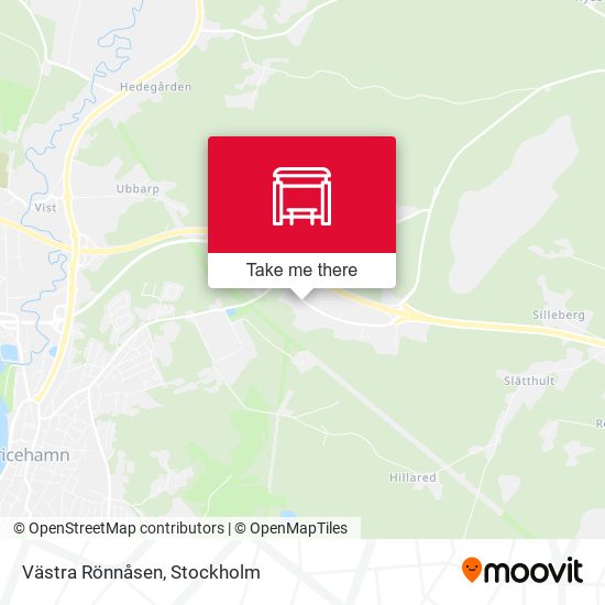 Västra Rönnåsen map