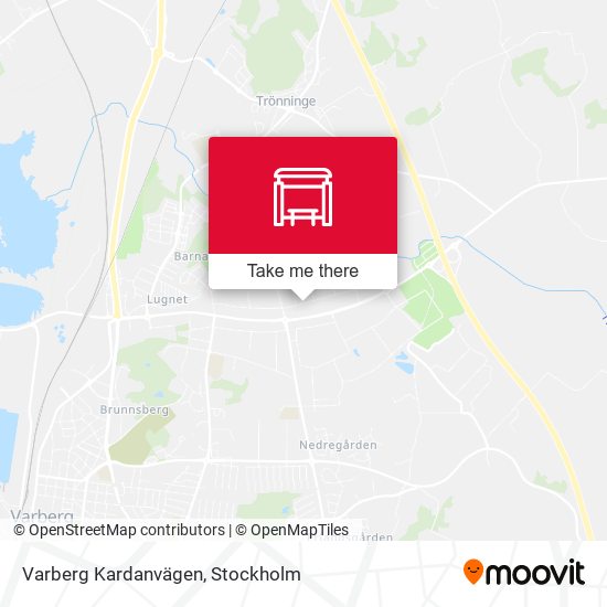 Varberg Kardanvägen map
