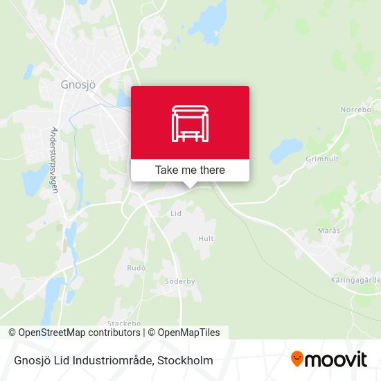 Gnosjö Lid Industriområde map