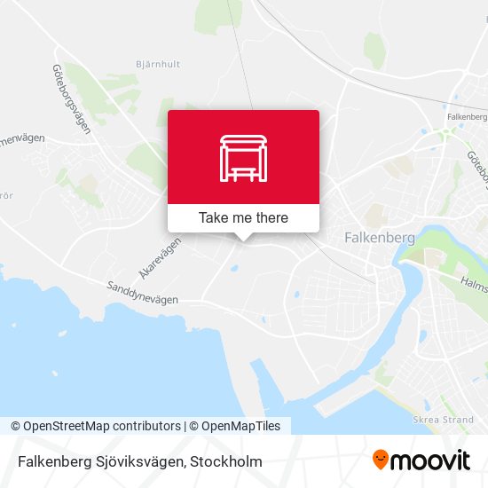 Falkenberg Sjöviksvägen map