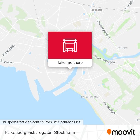 Falkenberg Fiskaregatan map