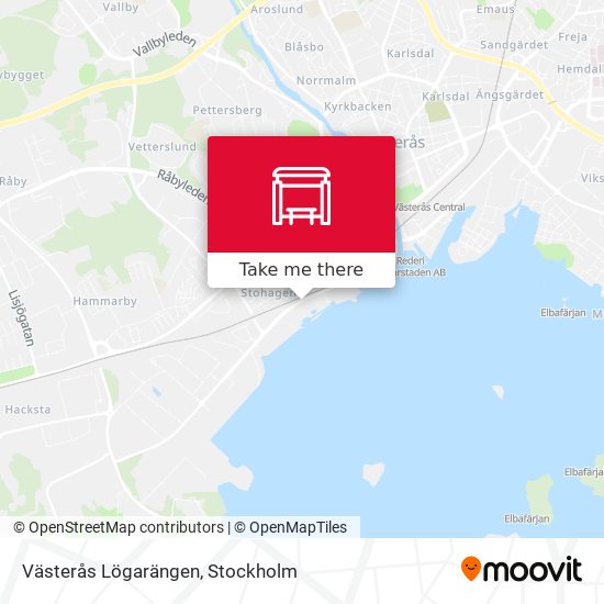 Västerås Lögarängen map